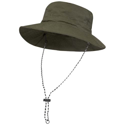 Chapeau de soleil pliable personnalisable en nylon Hatch Vert forêt